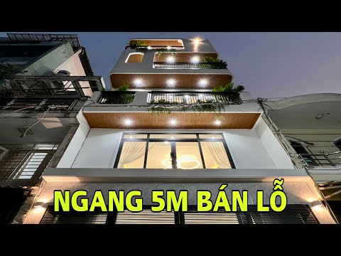 Bán nhà Gò Vấp | Nhà phố đẹp Ngang 5m thiết kế hiện đại Hạ Giá 300 triệu bán lỗ