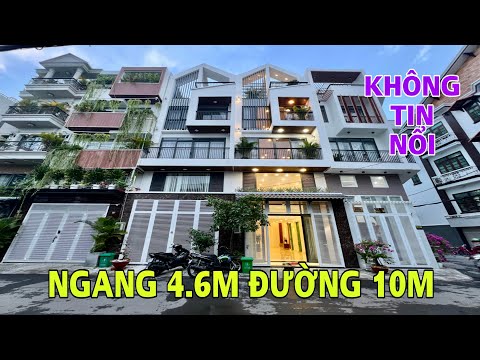 Bán nhà Gò Vấp | Ngang 4.6M đường rộng 10m 3.5 lầu nhà đẹp tặng nội thất