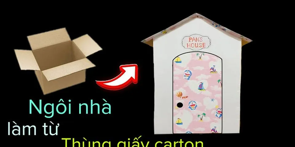 cách làm ngôi nhà bằng giấy