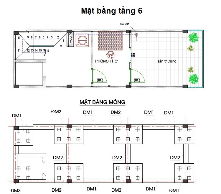 3 mẫu thiết kế nhà 4x11m có thang máy