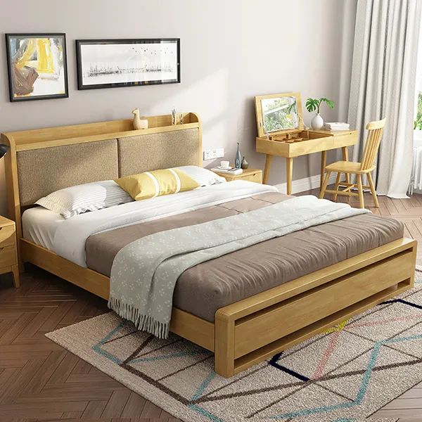 Giường gỗ đa năng thiết kế nhỏ gọn