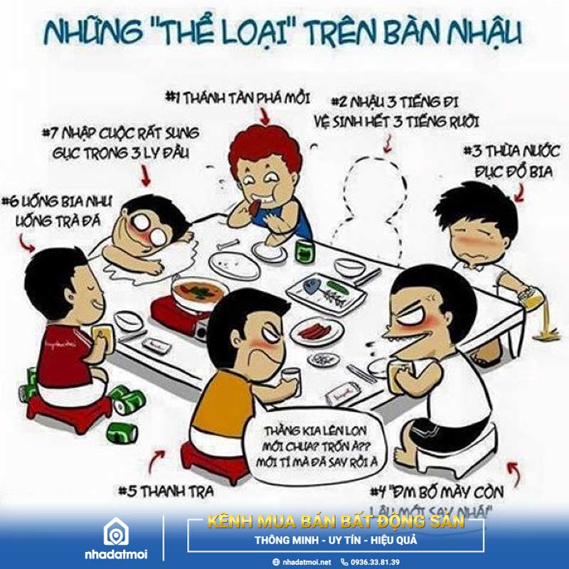 Ảnh chế những “thể loại” trên bàn nhậu Tết