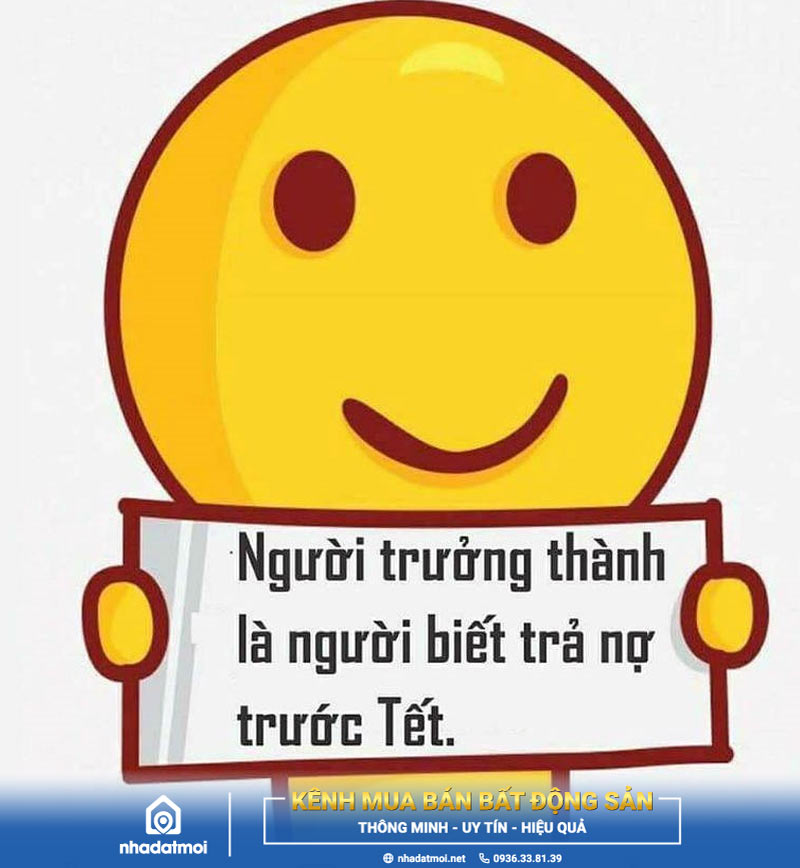 Ảnh chế đòi nợ Tết “người trưởng thành là người biết trả nợ trước Tết”