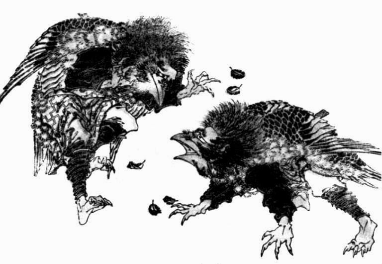 Đôi khi trên bầu trời đêm tại tỉnh Shizuoka, một bầy nhỏ giống như chim với sải cánh hai mét từ trên sà xuống sông Ooi, bắt những cọn cá bằng móng của nó giống như nhưng con đại bàng