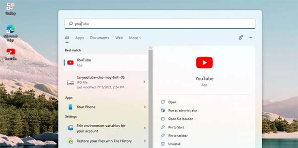 Cách tải Youtube về máy tính Windows 10 với  Progressive Web App (PWA) a