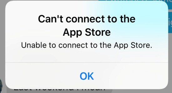iPhone không vào được Appstore