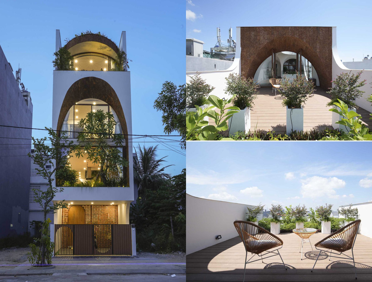 Thiết kế ấn tượng nhà ống 5 tầng đẹp như biệt thự ở Đà Nẵng - Tạp chí Kiến Trúc