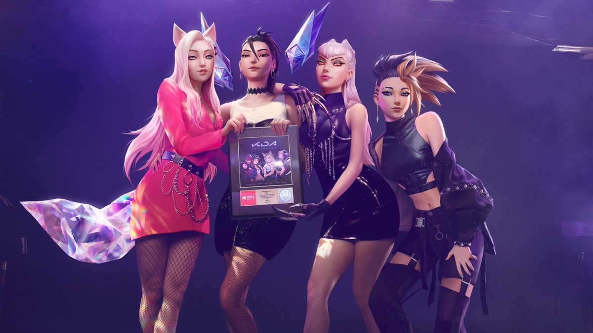 Riot Games celebrates K/DA&#39;s first gold record for POP/STARS song |  Shacknews