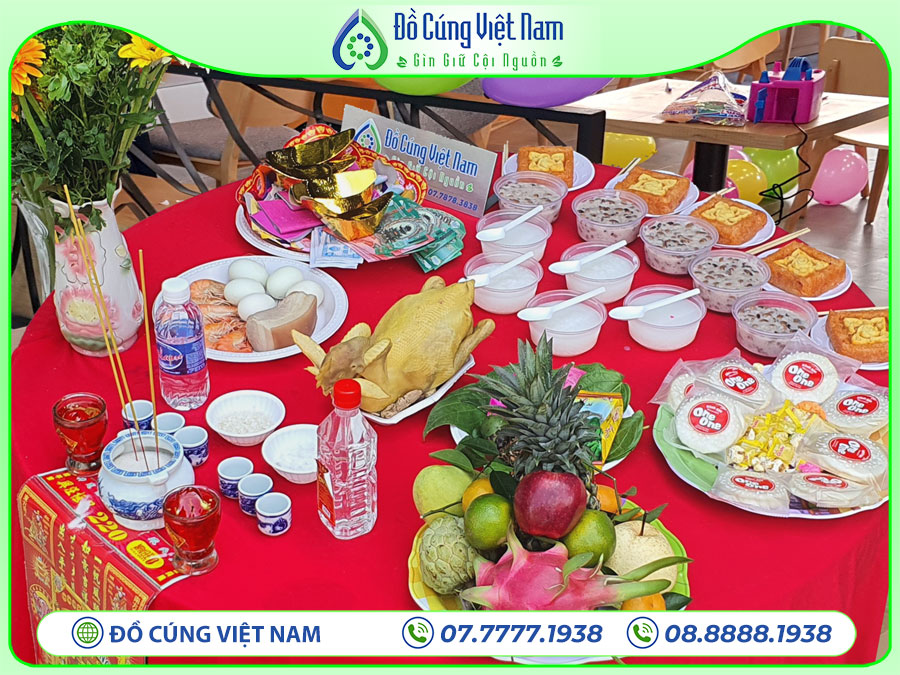 Mâm lễ vật cúng khai trương quán cafe đầy đủ và chuẩn nhất năm 2021.