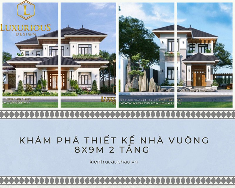 nhà mái nhật 2 tầng 8x9