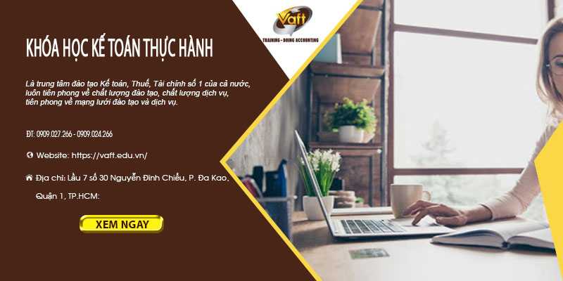 khóa học kế toán thực hành