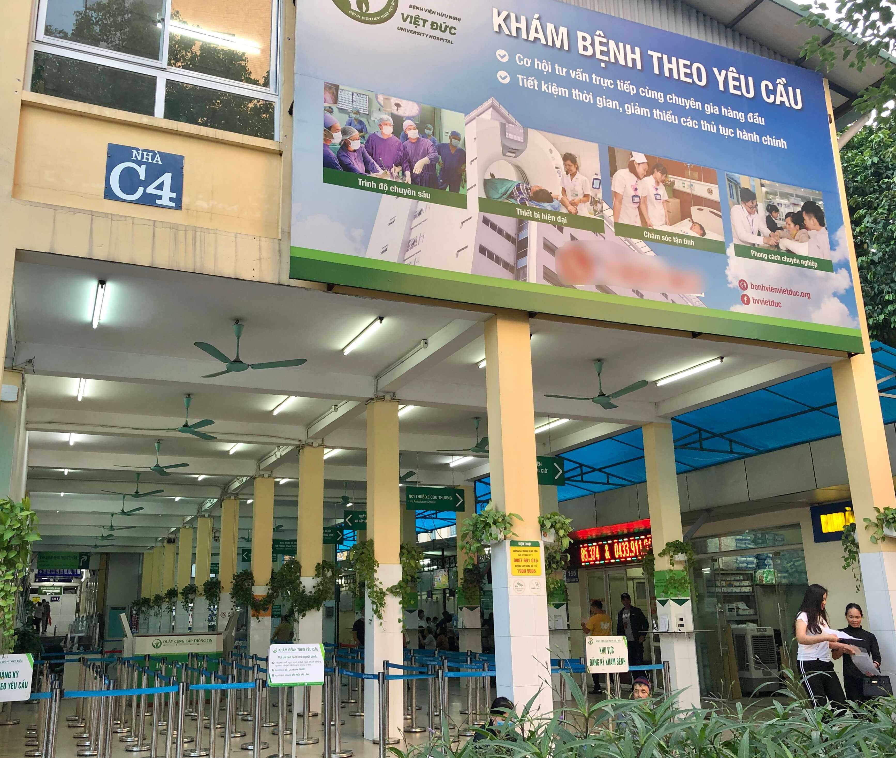  Khu khám bệnh theo yêu cầu C4 - Bệnh viện Hữu Nghị Việt Đức. 
