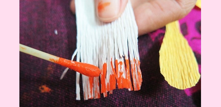 Cách làm nhụy hoa mai – làm đồ trang trí Tết handmade