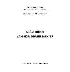 Giáo trình văn hóa doanh nghiệp - Tài liệu text