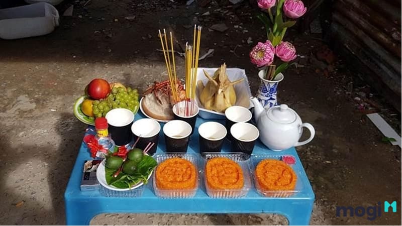 Mâm lễ cúng đổ móng nhà