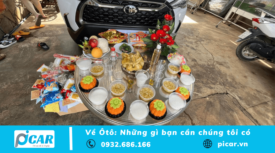 Lễ vật cúng xe cuối năm