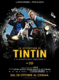 Poster phim Những cuộc phiêu lưu của Tintin - bí mật về kỳ lân