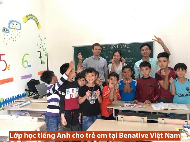 Lớp học tiếng Anh cho trẻ em tại Benative Việt Nam