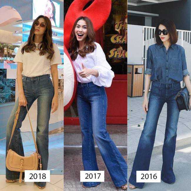 Mặc jeans thôi mà chân dài cả tấc, chẳng trách Hà Tăng có mỗi chiếc quần cả 3 năm vẫn diện đi diện lại - Hình 3