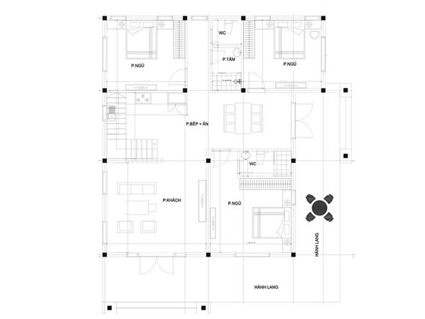 mặt bằng nhà cấp 4