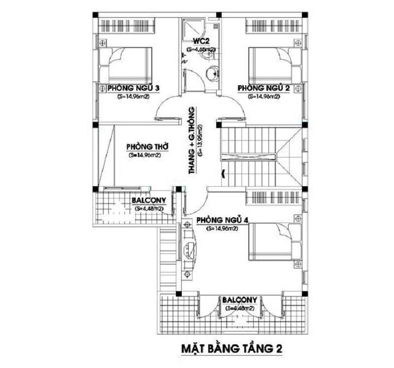 Mat Bang Tang 2 Nha Chu L 2 Tang 70m2