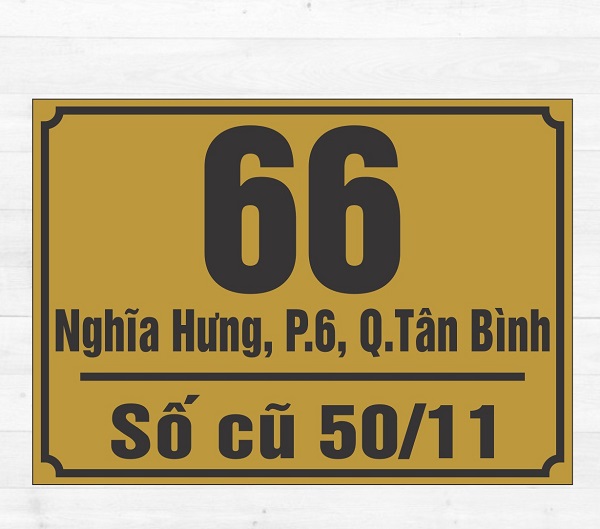 Hình 10. Mẫu bảng số nhà đẹp, ấn tượng