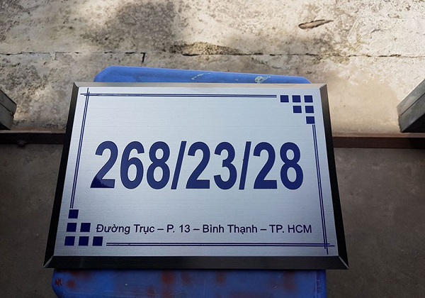 Hình 12. Mẫu biển số nhà đẹp, ấn tượng