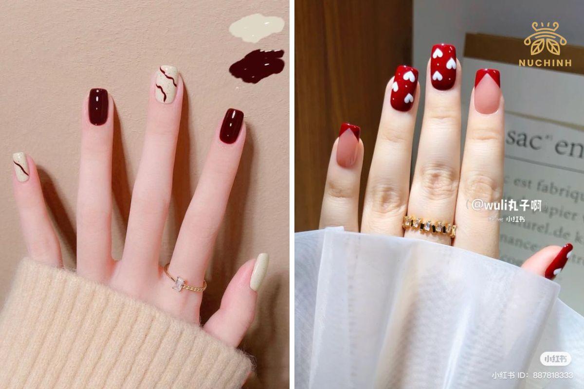 mẫu nail ngày tết