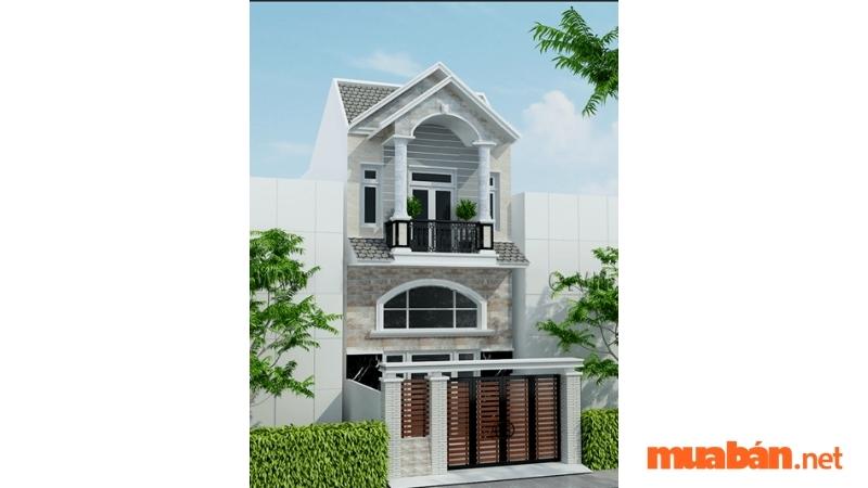 Mẫu nhà 2 tầng mái Thái đẹp - Mẫu số 7