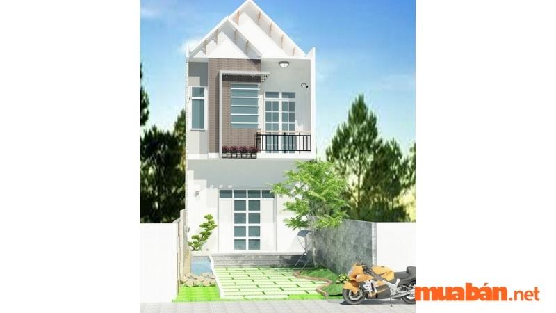 Mẫu nhà 2 tầng mái Thái đẹp - Mẫu số 9