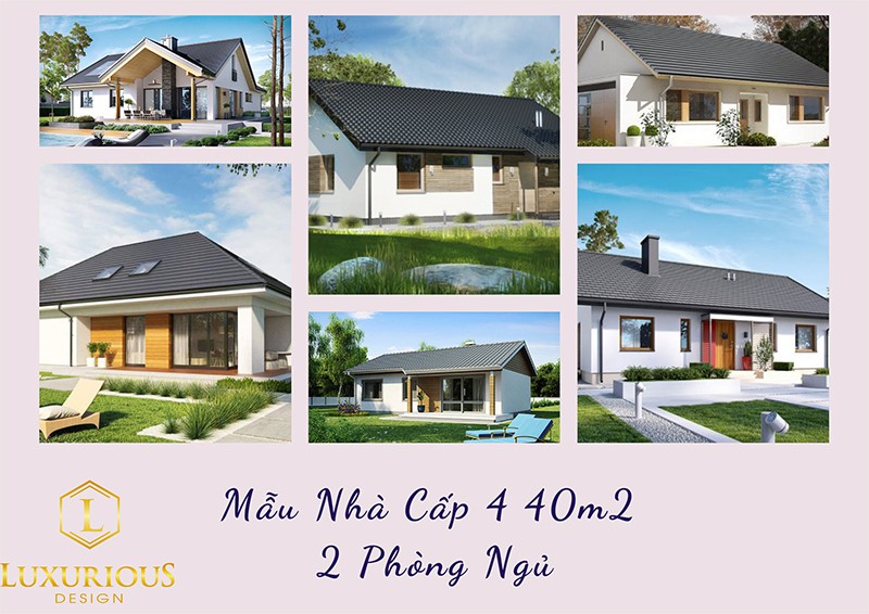 Mẫu Nhà Cấp 4 40m2 2 Phòng Ngủ – Thiết Kế Chinh Phục Mọi Thời Đại