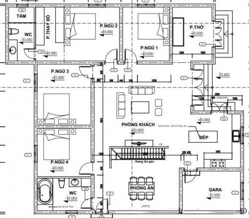 mẫu nhà cấp 4 5 phòng ngủ