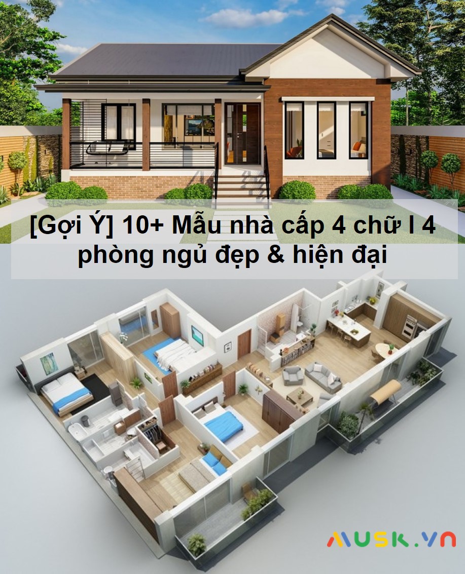 hình ảnh 3d nhà cấp 4