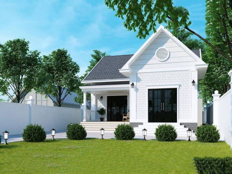 mẫu nhà cấp 4 đẹp 100m2 3 phòng ngủ 14