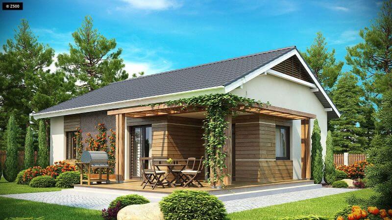 mẫu nhà cấp 4 đẹp 100m2 3 phòng ngủ 3