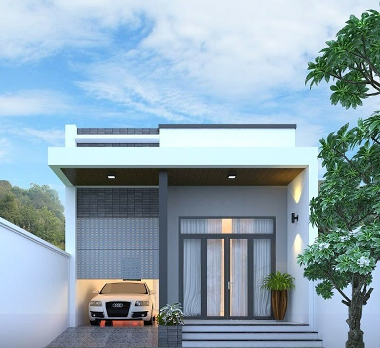 mẫu nhà cấp 4 đẹp 40m2