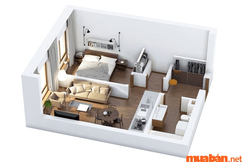 Mẫu nhà cấp 4 với diện tích 40m2