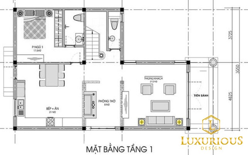 Mặt bằng tầng 1