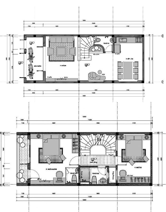 Mẫu nhà ngang 6m dài 10m 2