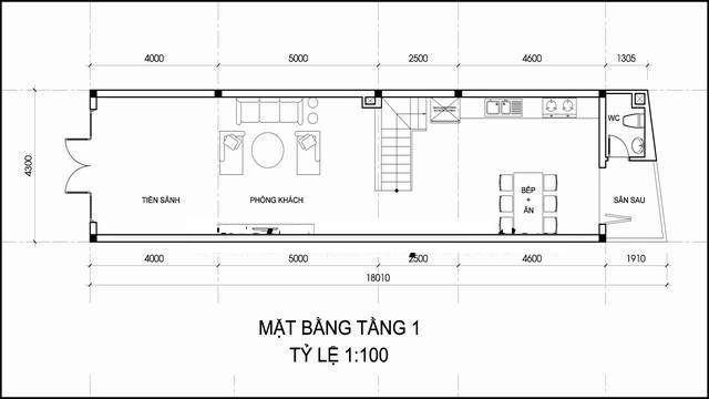 mẫu nhà ống 3 tầng 70m2