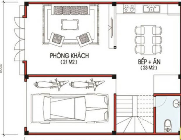 mẫu thiết kế nhà đẹp giá 800 triệu