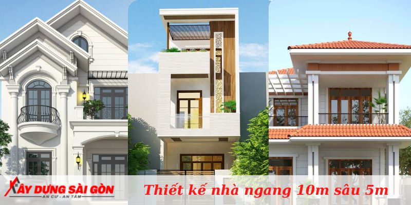 10+ mẫu thiết kế nhà ngang 10m sâu 5m đẹp, xu hướng 2022