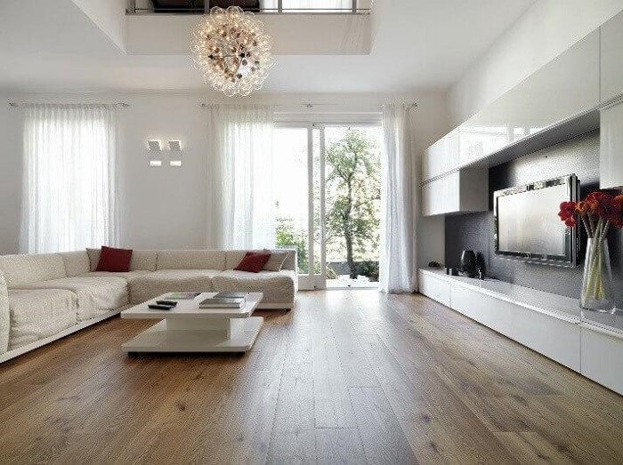 trần thạch cao đơn giản đẹp cho phòng khách