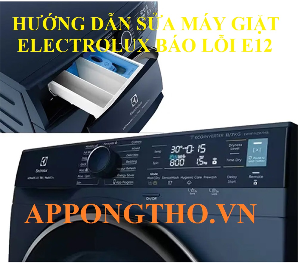 Nguyên nhân phổ biến của lỗi E12 máy giặt Electrolux là gì?