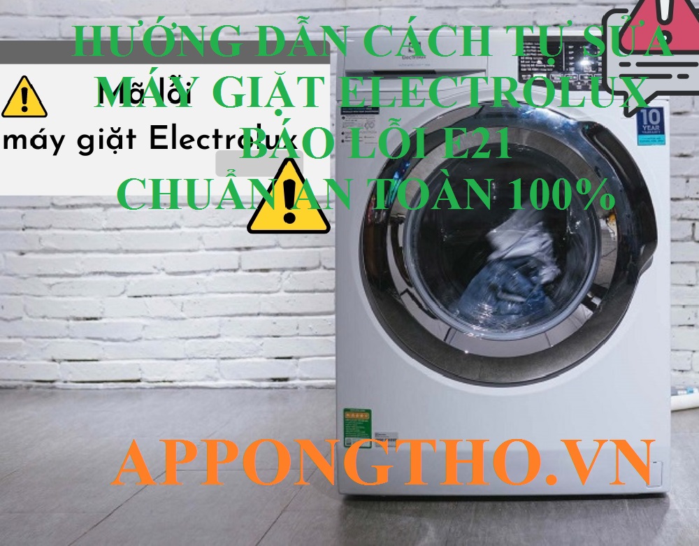 Quá tải có dẫn đến lỗi E21 máy giặt Electrolux không?