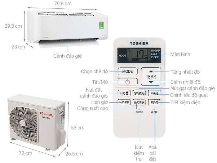 Máy lạnh Toshiba RAS-H13C2KCVG-V