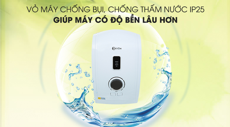 Tăng độ bền lâu cho máy nhờ lớp vỏ chống thấm nước cao