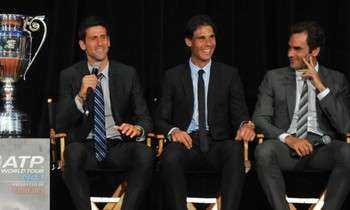 Novak Djokovic được xem là thách thức của Nadal và Roger Federer  
