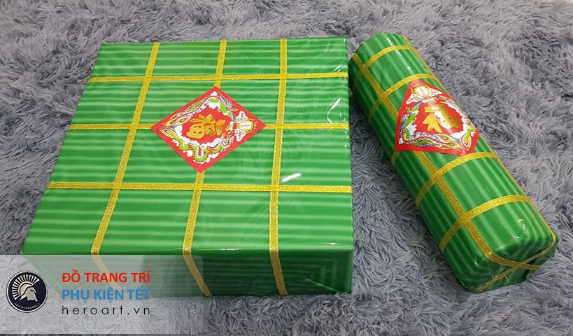 Mô hình cặp bánh Chưng bánh Tét lớn trang trí Tết - HeroArt Nhà thiết kế thi công trang trí mĩ thuật công trình xây dựng