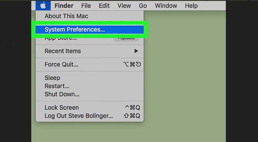 Bước 1: Chọn System Preferences